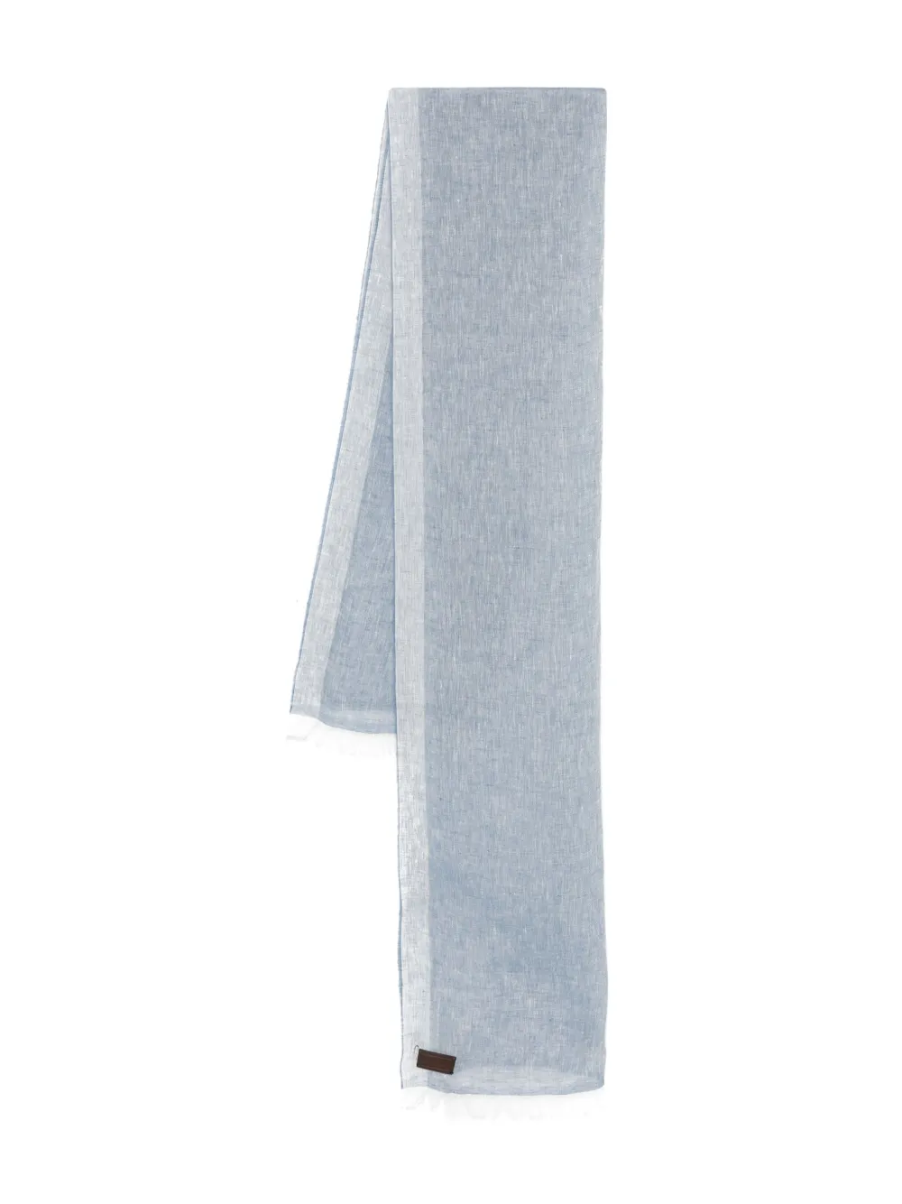Canali écharpe en lin | bleu | Image 1