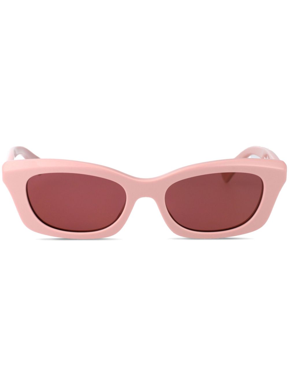 Alexander McQueen Eyewear Zonnebril met rechthoekig montuur Roze