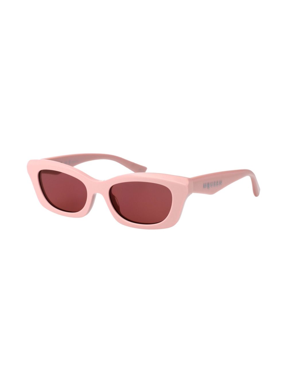 Alexander McQueen Eyewear Zonnebril met rechthoekig montuur - Roze