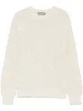 Canali cotton sweater - White