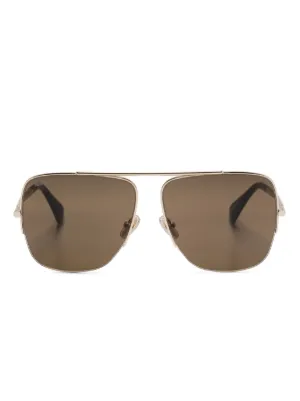 Max Mara Eyewear Oversized Frameless Sunglasses | Brown  display picture 2