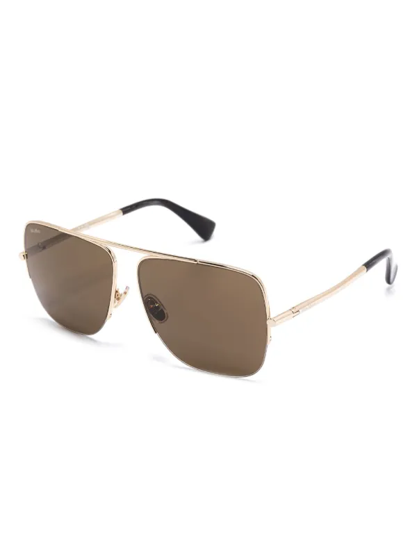 Max Mara Eyewear MM0121 Sunglasses | Gold | FARFETCH