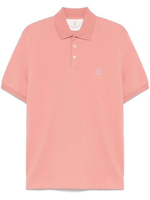 Polo à logo imprimé - Brunello Cucinelli - Modalova