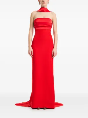 NISSA open-back Maxi Dress | Red | FARFETCH NISSA open-back Maxi Dress | Red | FARFETCH