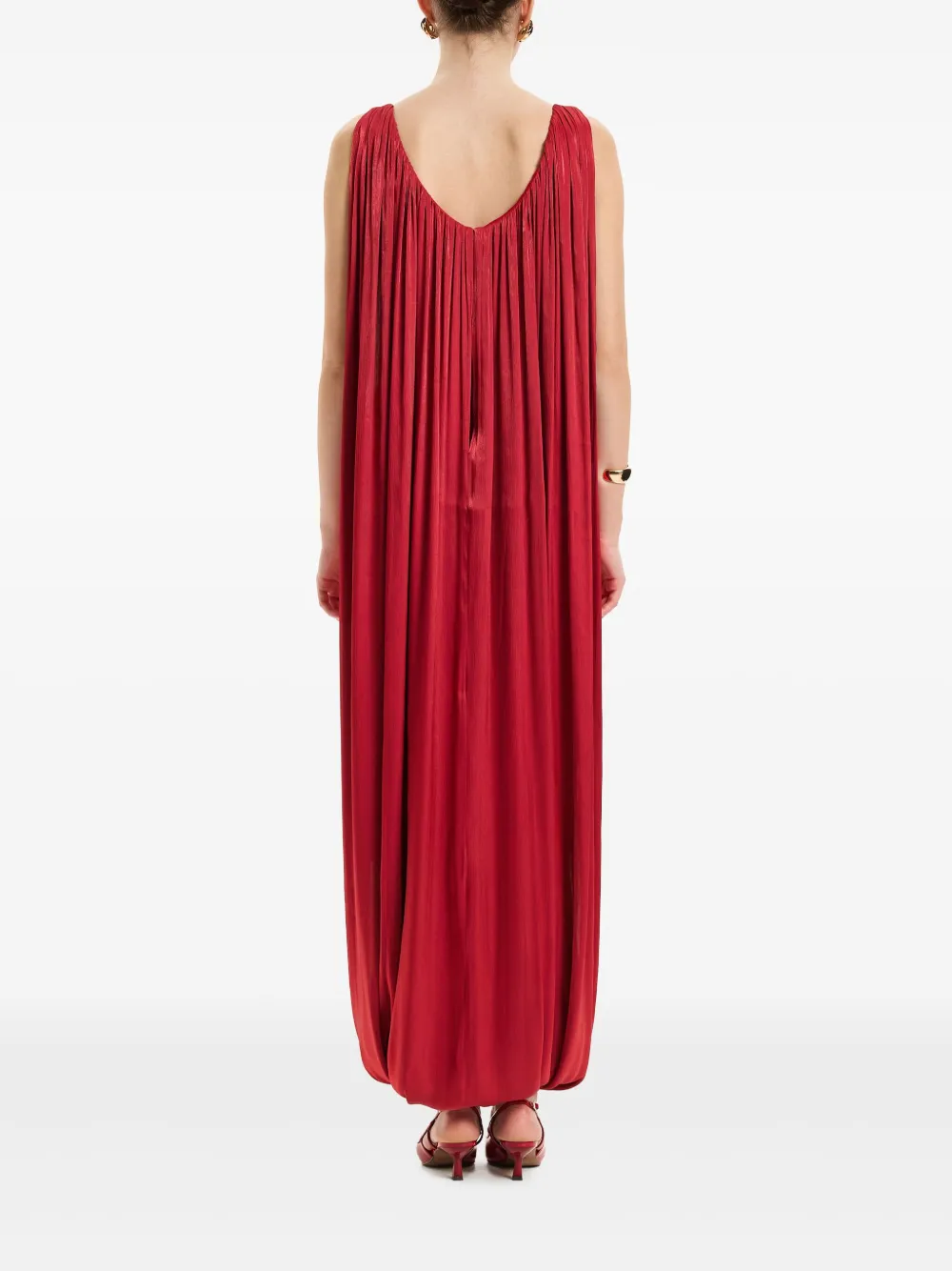 V:PM ATELIER Barb jurk Rood