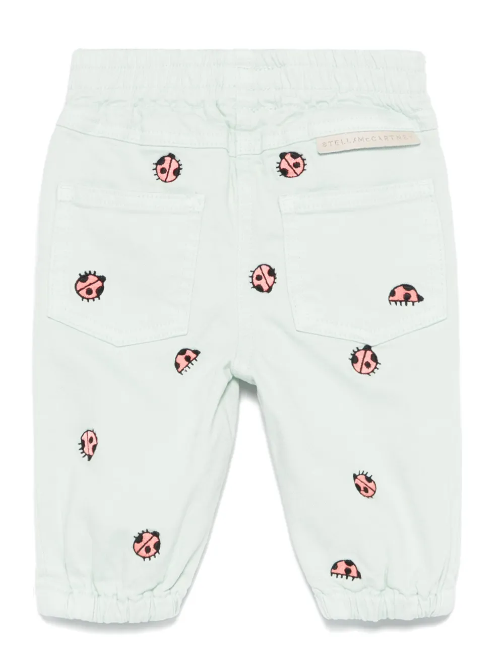 Stella McCartney Kids Jeans met geborduurd lieveheersbeestje Groen