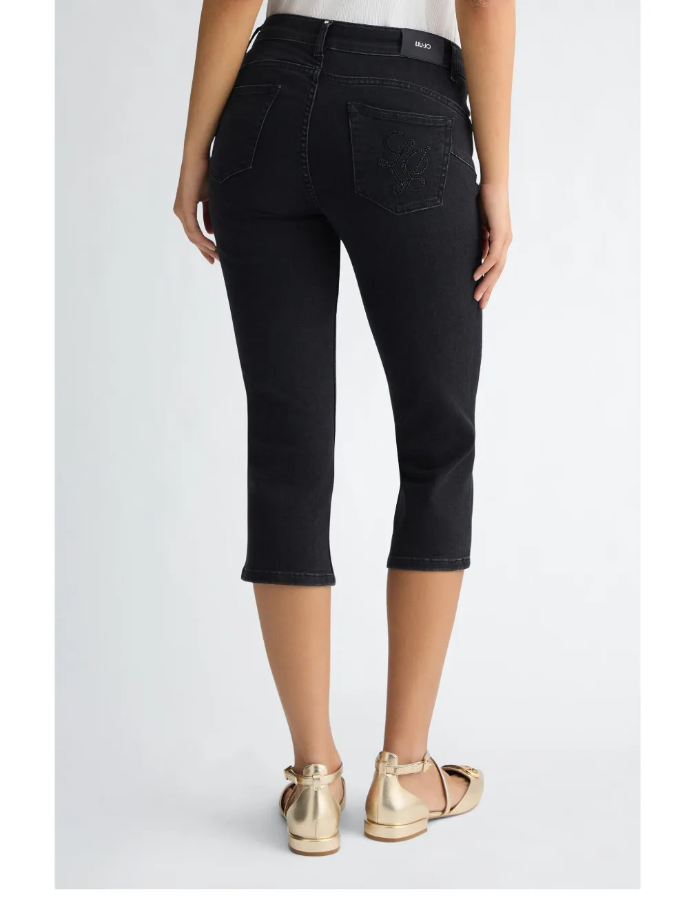 LIU JO Bottom Up Capri broek Zwart