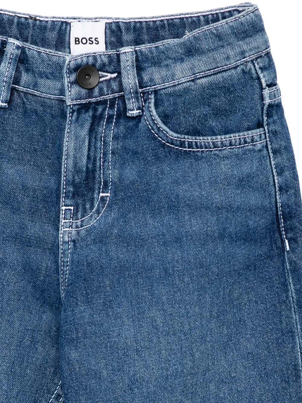 BOSS Kidswear Straight jeans Blauw