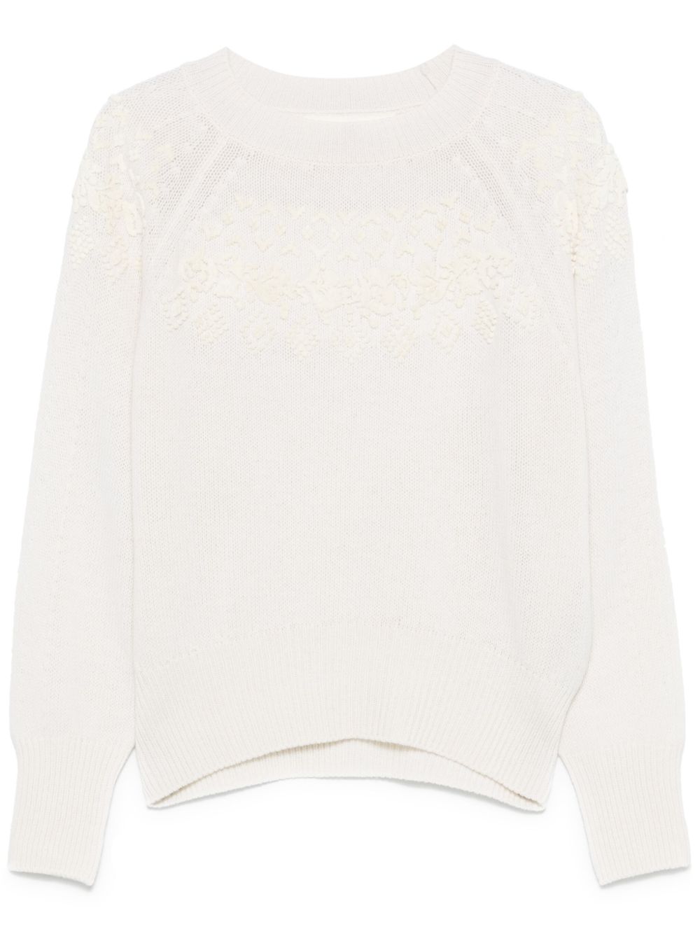 Ermanno Scervino 3D-detail sweater - White