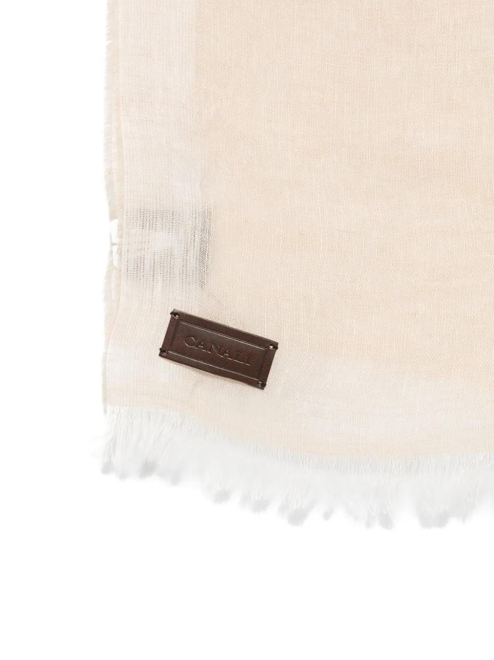 Canali Linnen sjaal - Beige