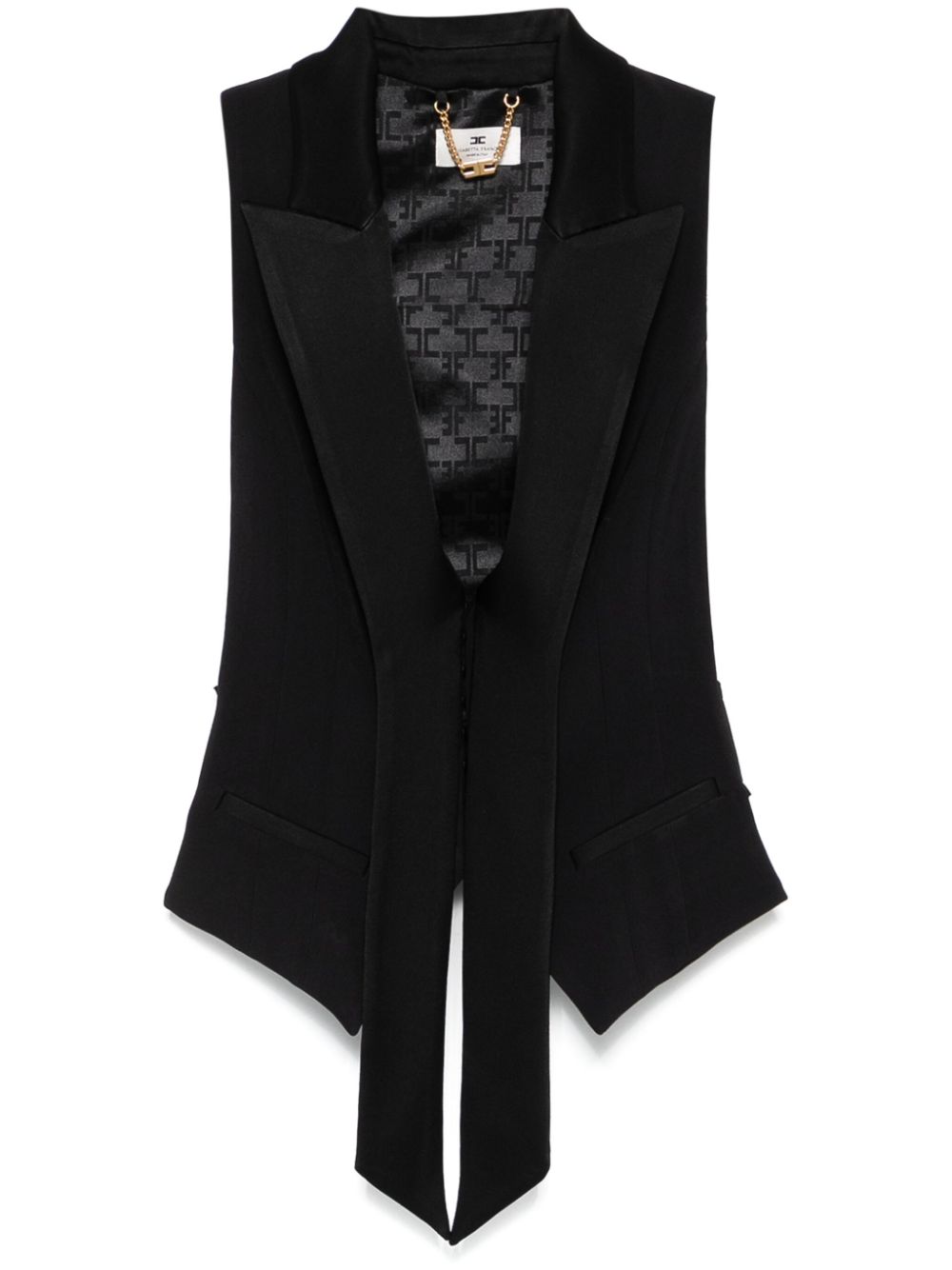 crepe waistcoat