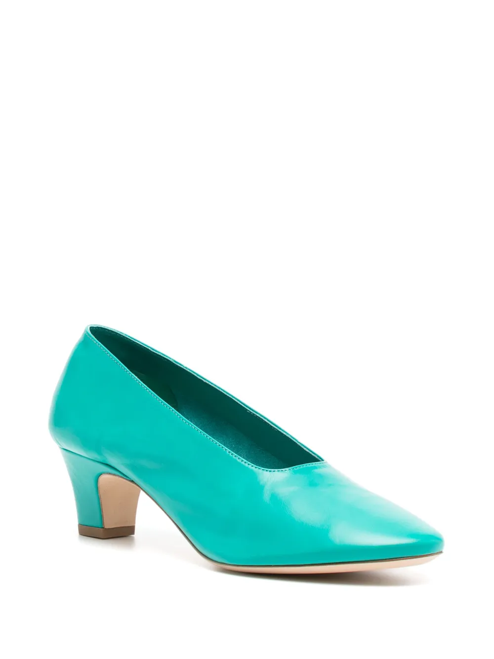 Rejina Pyo 50 mm zachte pumps Groen