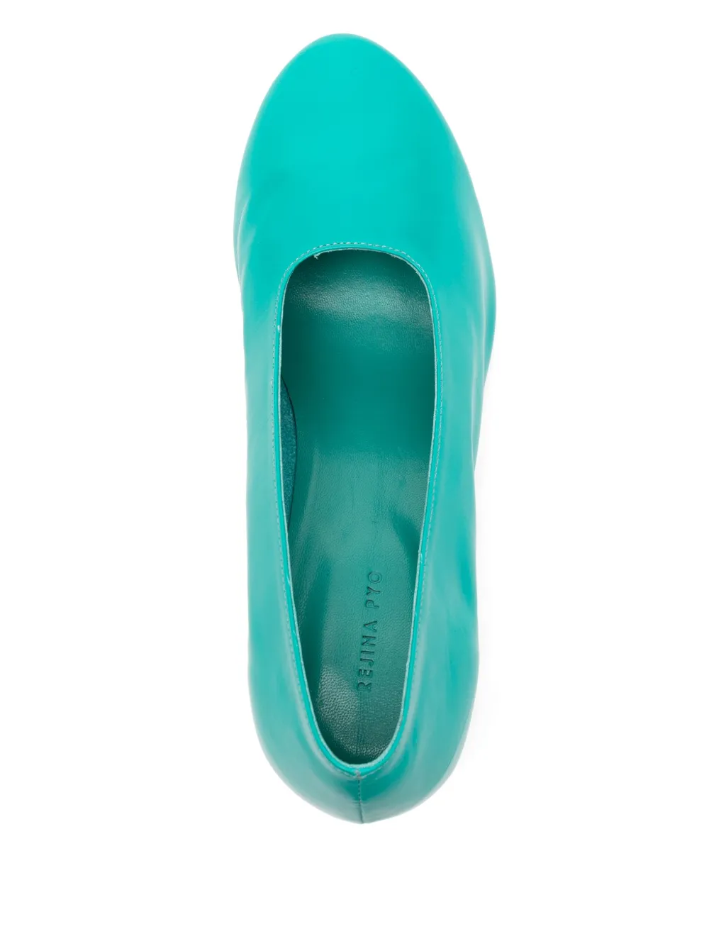 Rejina Pyo 50 mm zachte pumps Groen