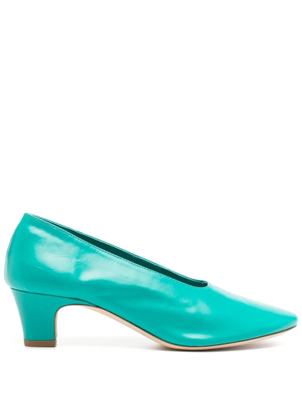 Rejina Pyo 50 mm zachte pumps Groen