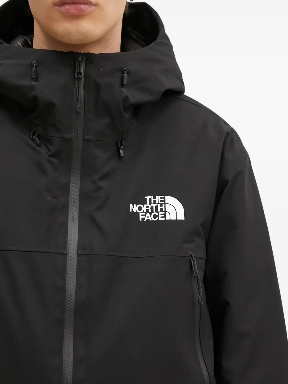 The North Face Jack met capuchon en rits Zwart