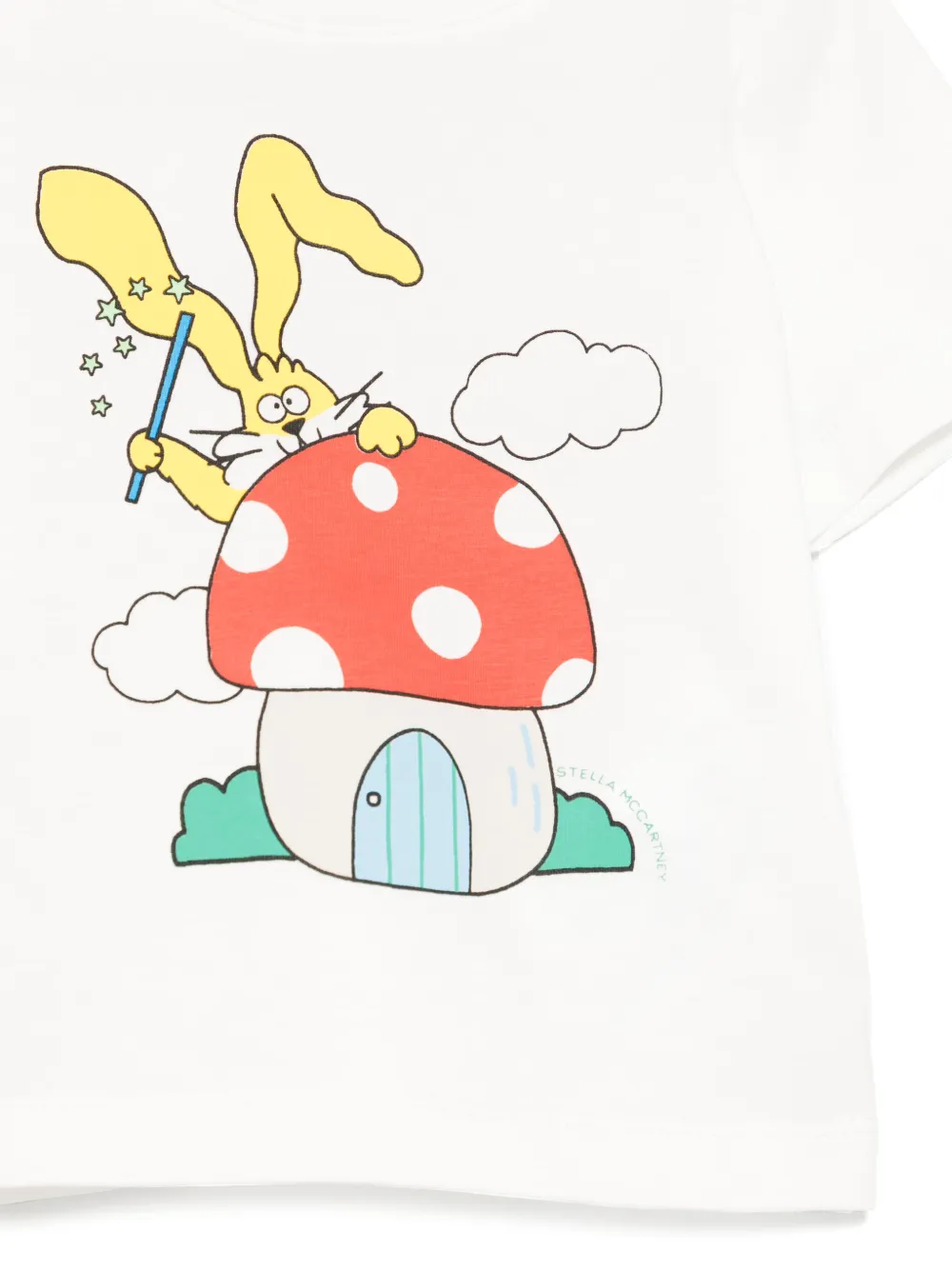 Stella McCartney Kids T-shirt met print Wit