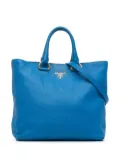 Prada Pre-Owned 2000-2013 Vitello Daino satchel - Blue