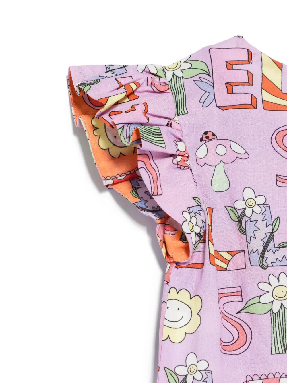 STELLA MCCARTNEY LOGO-PRINT TOP