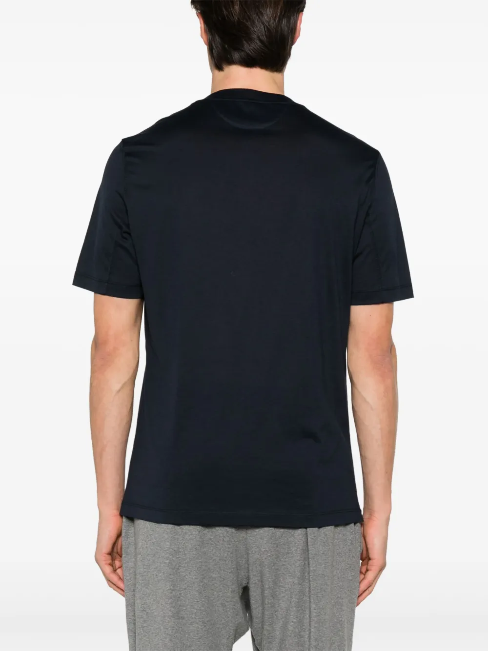 Brunello Cucinelli T-shirt met ronde hals Blauw