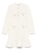 Self-Portrait Kids sequin-embellished knitted dress - Neutrals