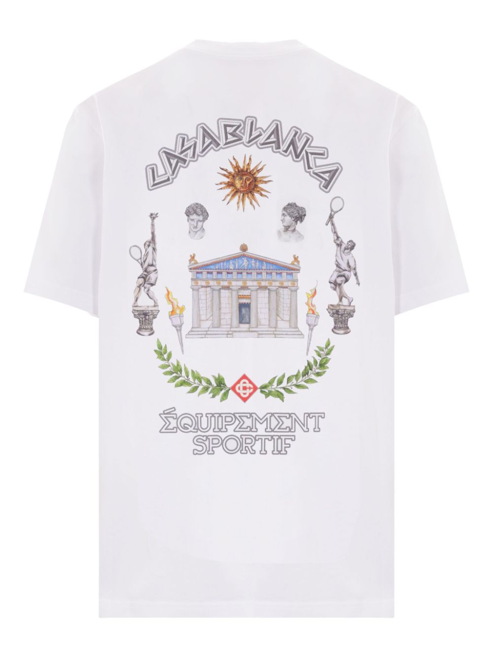 Casablanca Le Temple Du Sport T-shirt - Wit