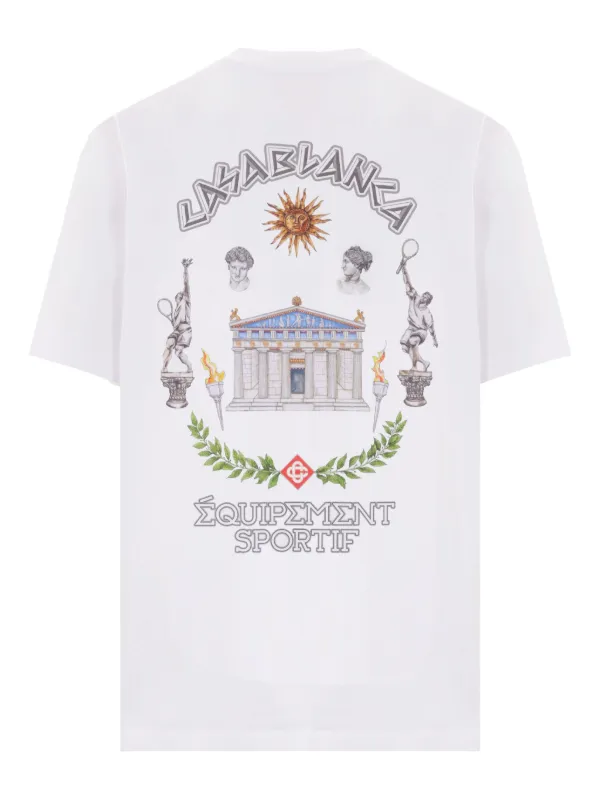 Casablanca Équipement Sportif T-shirt | White | FARFETCH JO