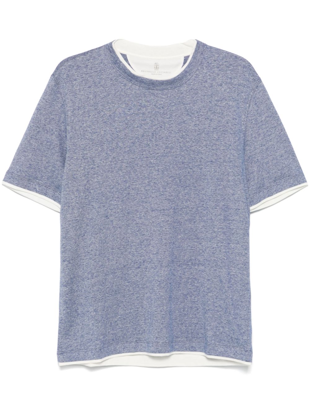 Brunello Cucinelli layered-effect T-shirt - Blue