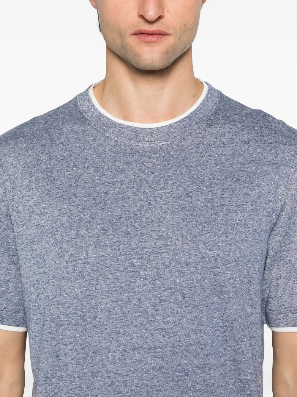 Brunello Cucinelli T-shirt met gelaagd-effect Blauw