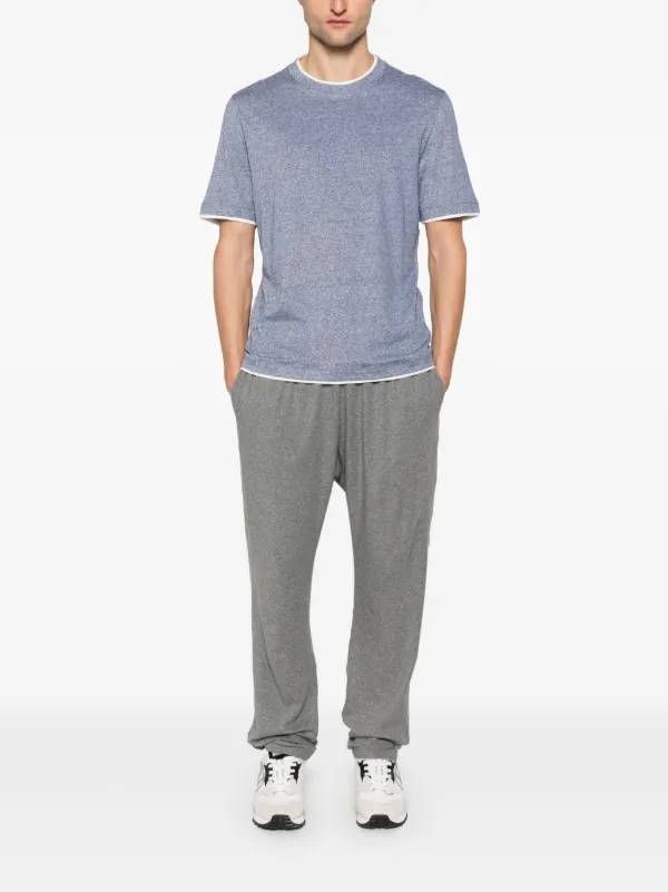 【送料&関税込】Brunello Cucinelli Layered-effect T-shirt Brunello Cucinelli layered-effect T-shirt | Blue | FARFETCH
