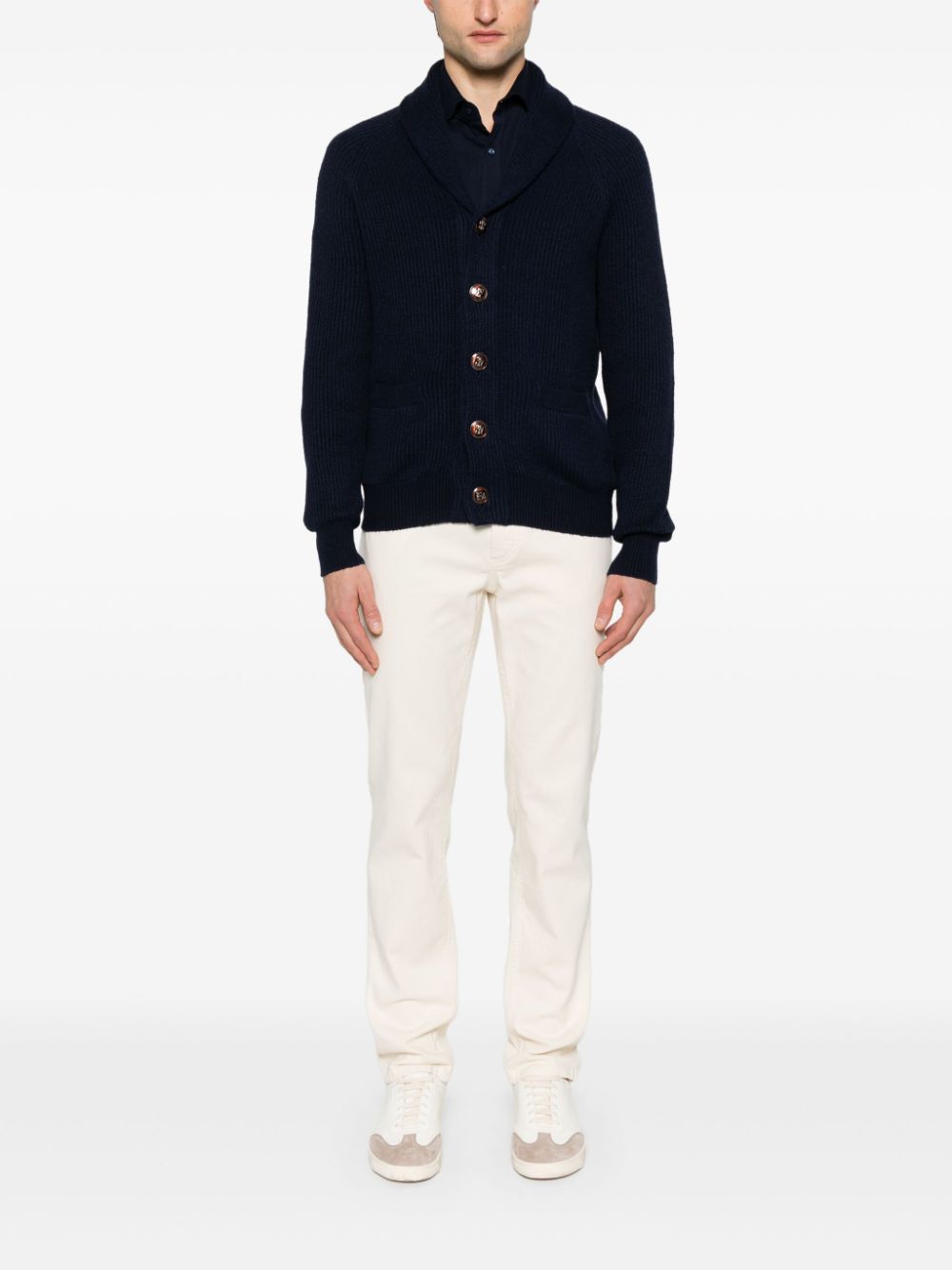 Brunello Cucinelli cotton cardigan - Blauw