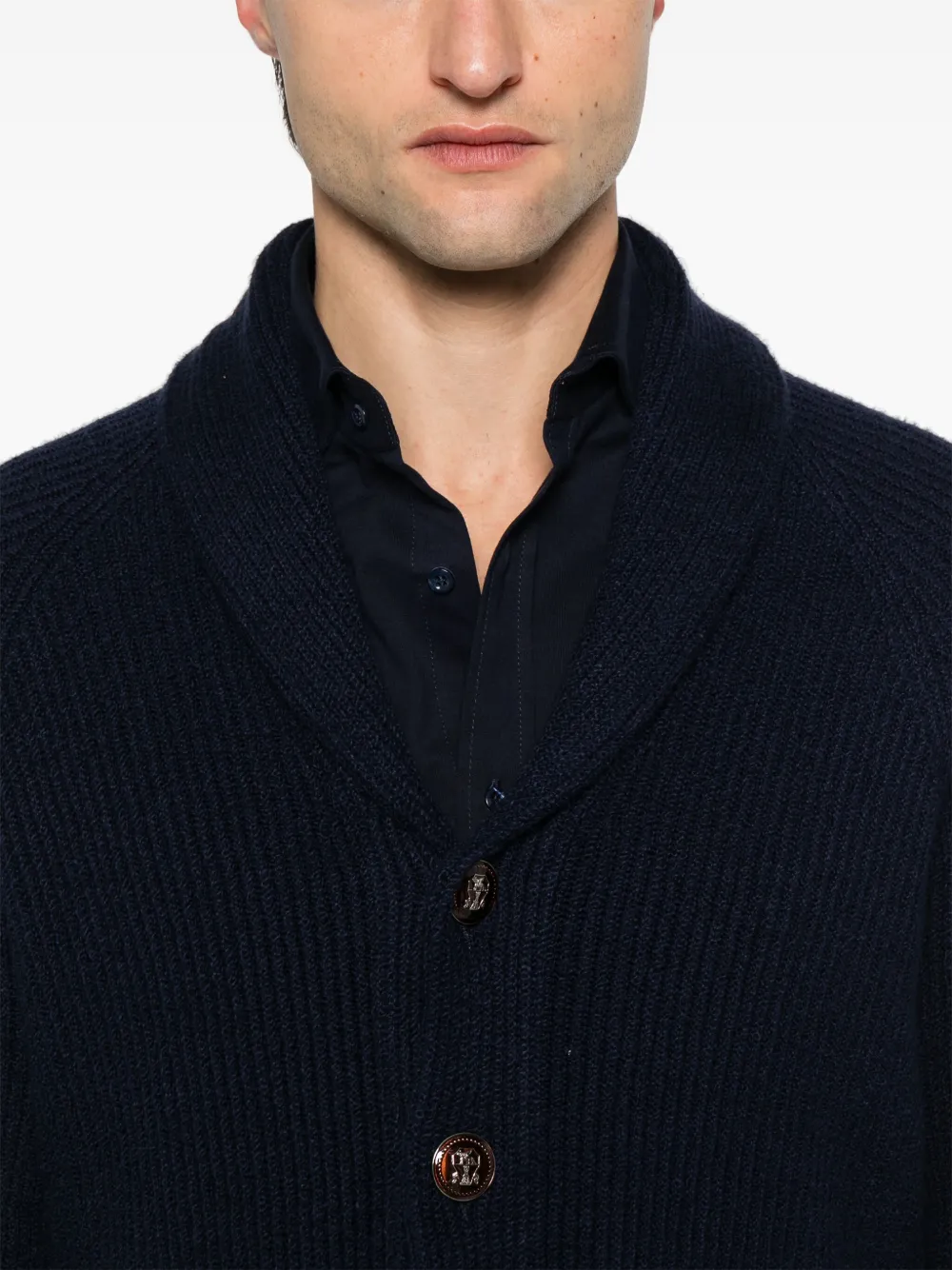 Brunello Cucinelli Katoenen vest Blauw