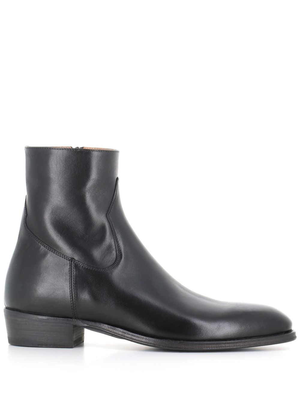 Alberto Fasciani leather ankle boots – Black