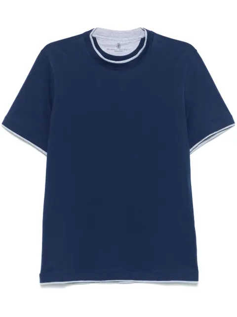 Brunello Cucinelli playera con logo efecto