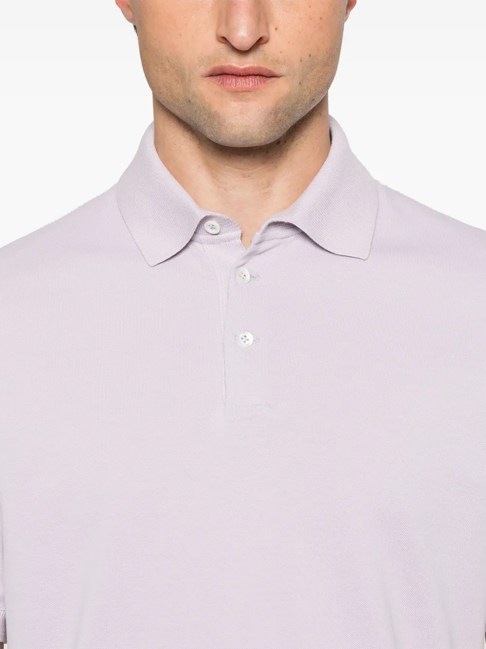 Brunello Cucinelli Piqué poloshirt Paars