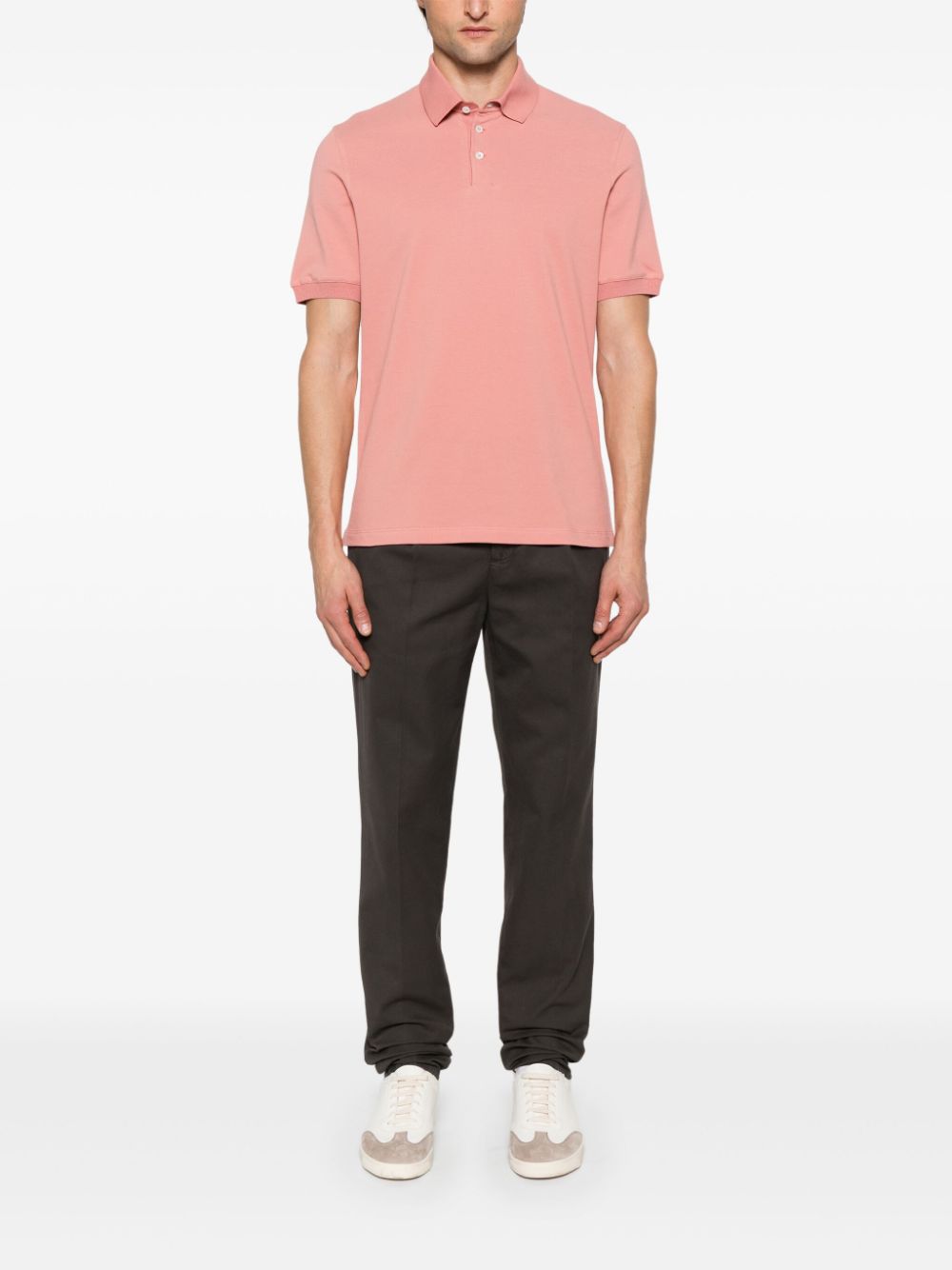 Brunello Cucinelli piqué polo shirt - Roze