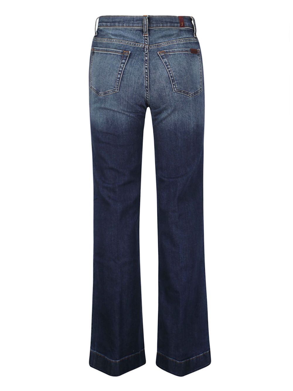 7 For All Mankind logo-patch straight jeans - Blauw