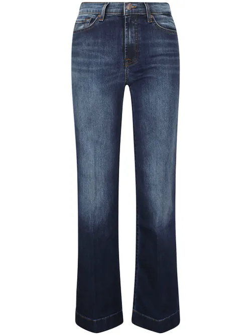 Jean droit à patch logo - 7 For All Mankind - Modalova