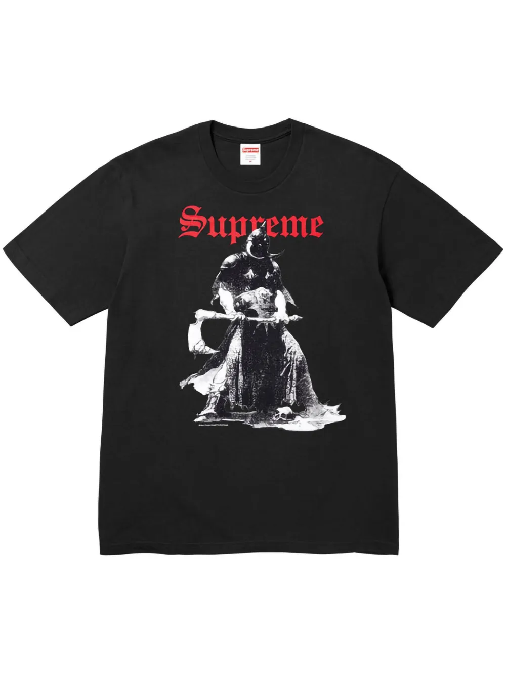 Supreme x Frank Frazetta Destruction "Black" T-shirt Zwart