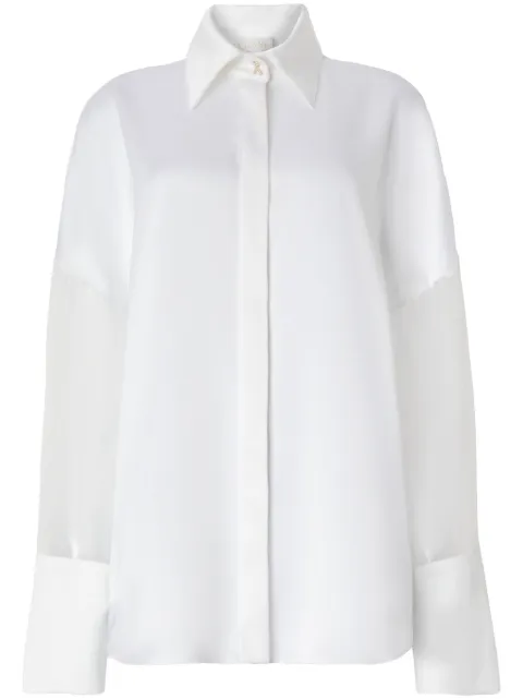 Genny camisa con mangas traslúcidas