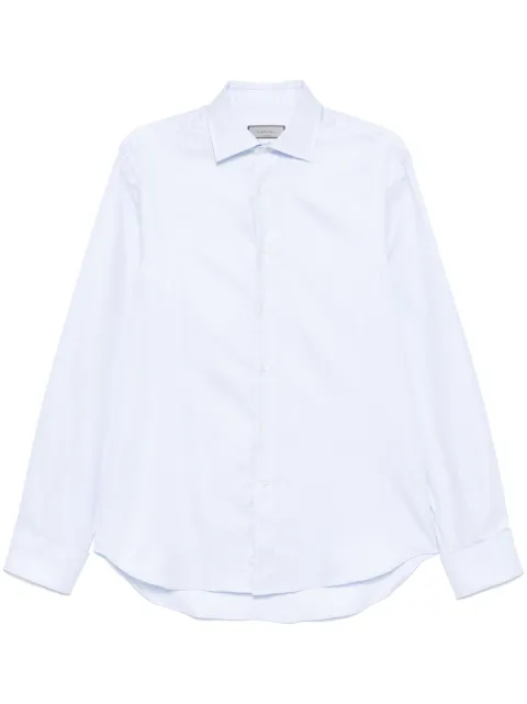 Canali pattern jacquard shirt