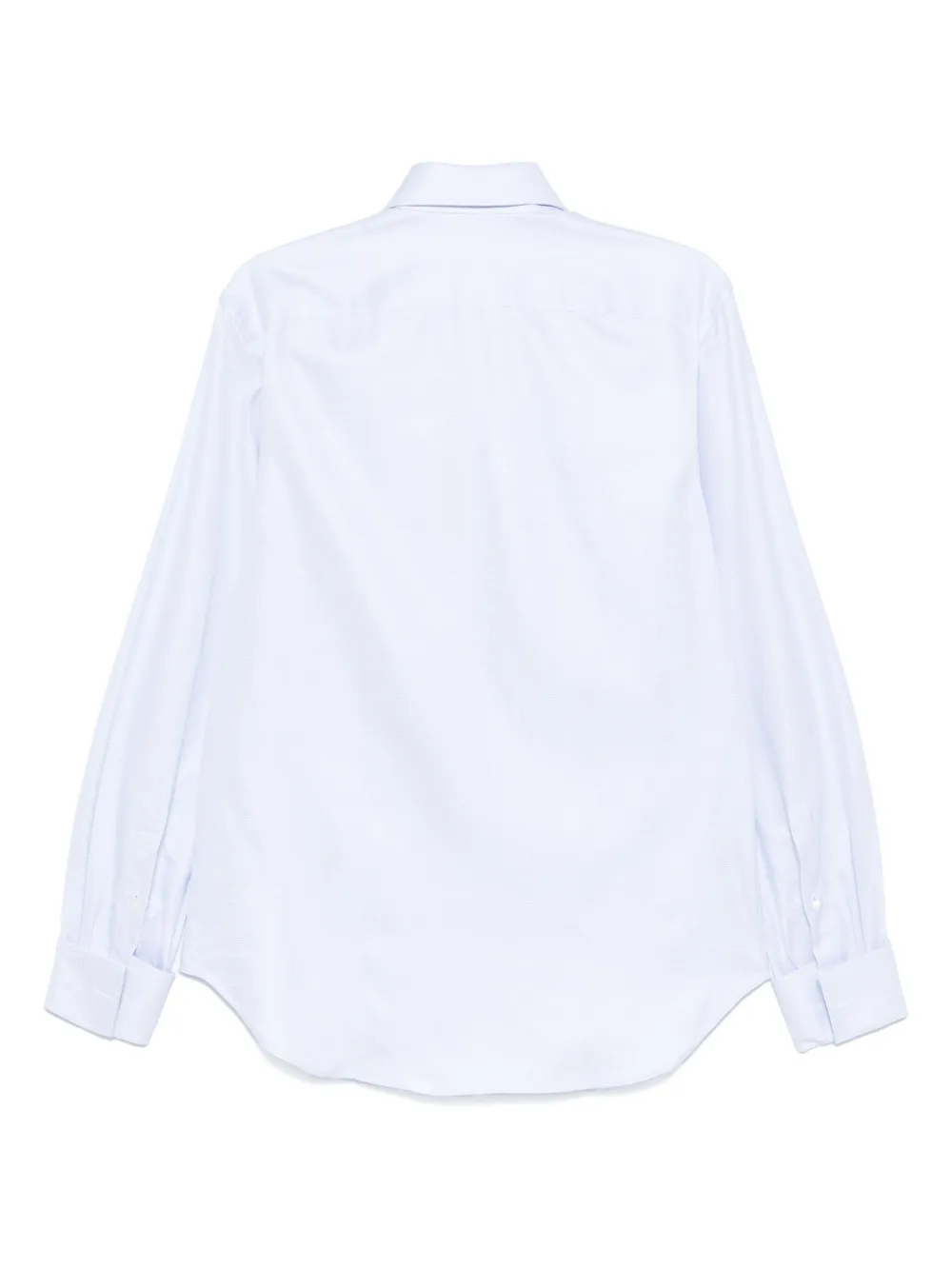Canali Overhemd met jacquard patroon Blauw
