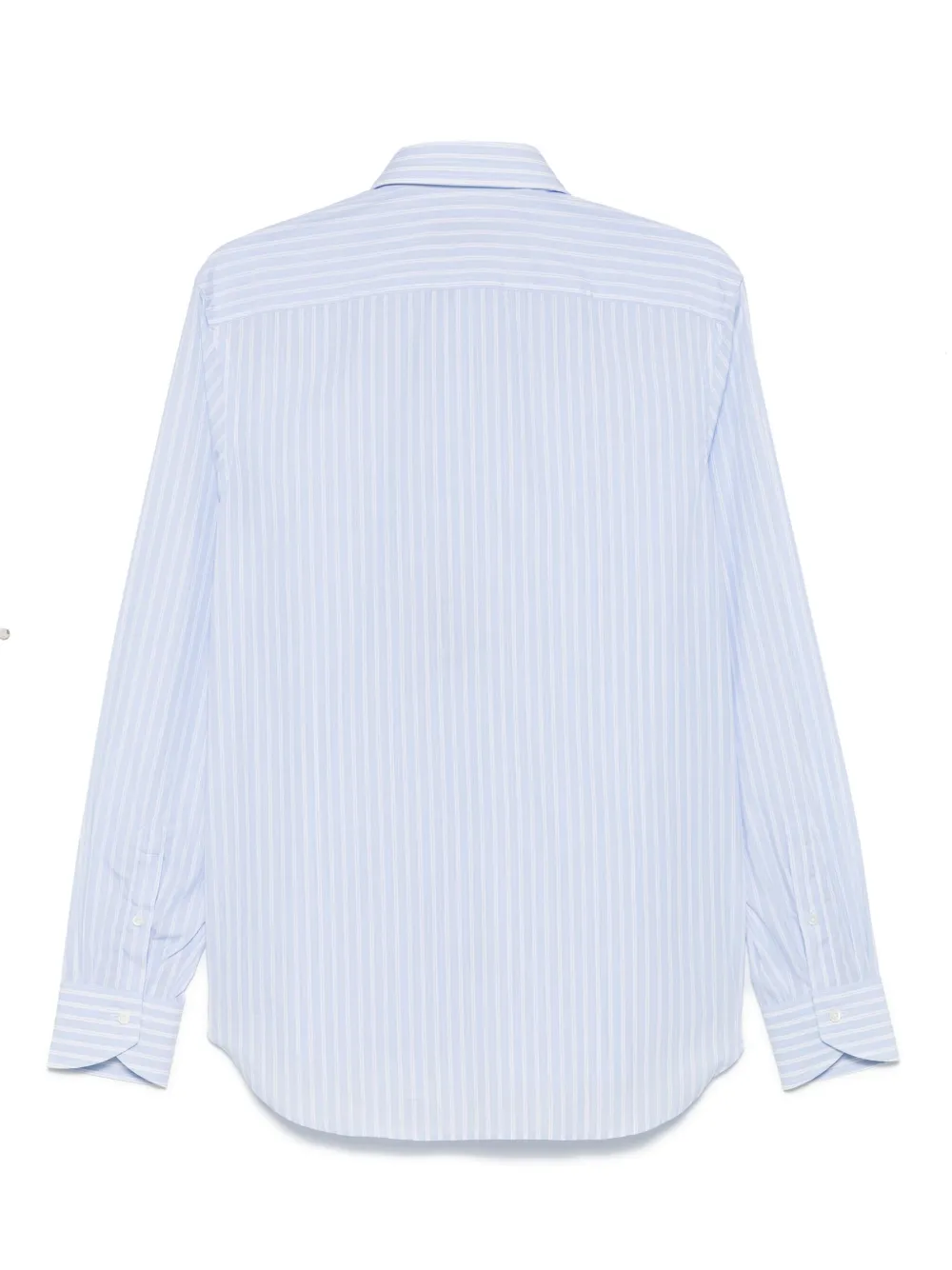 Canali Gestreept overhemd Blauw