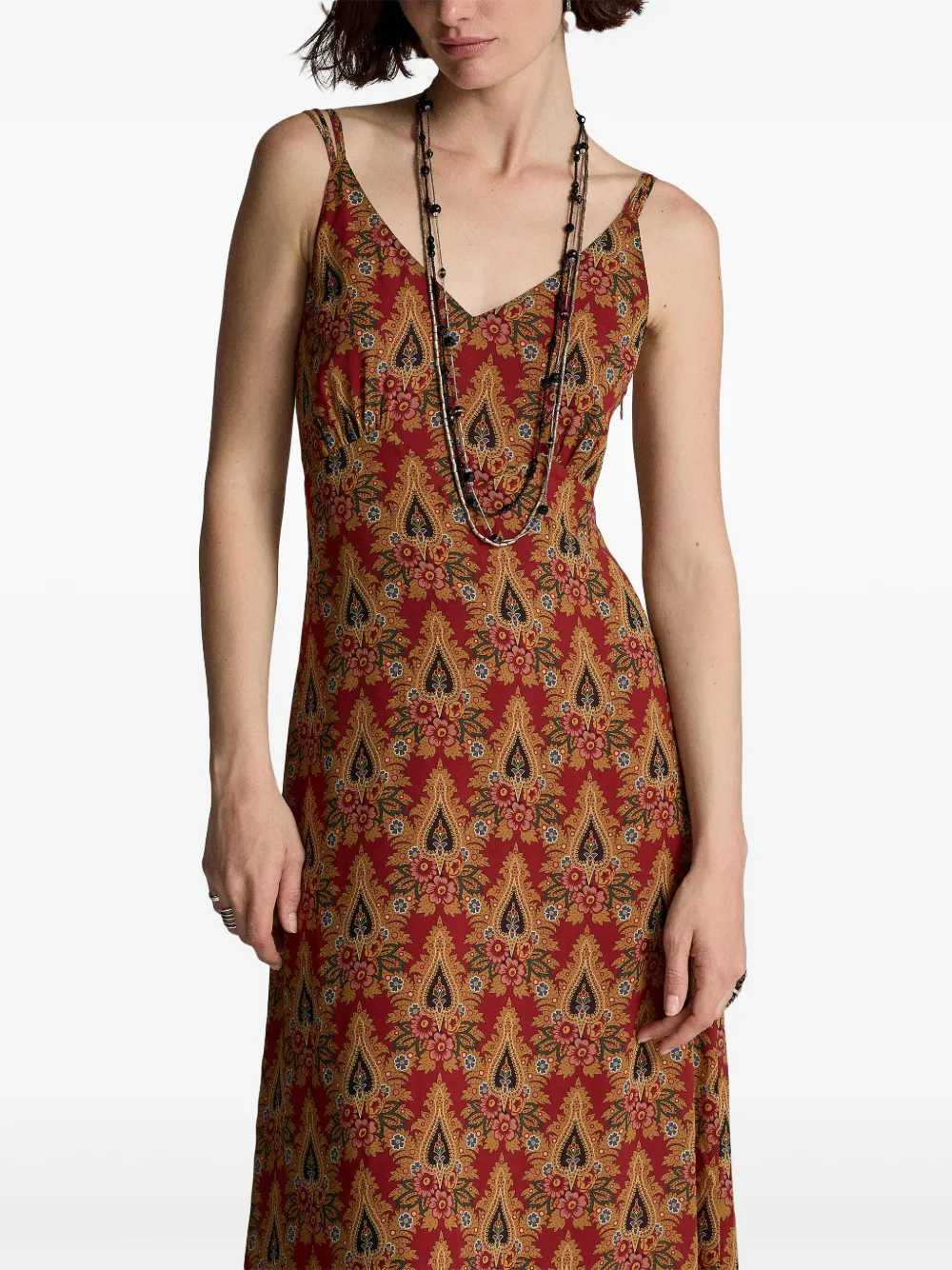 Ralph Lauren RRL Maxi-jurk met print Rood