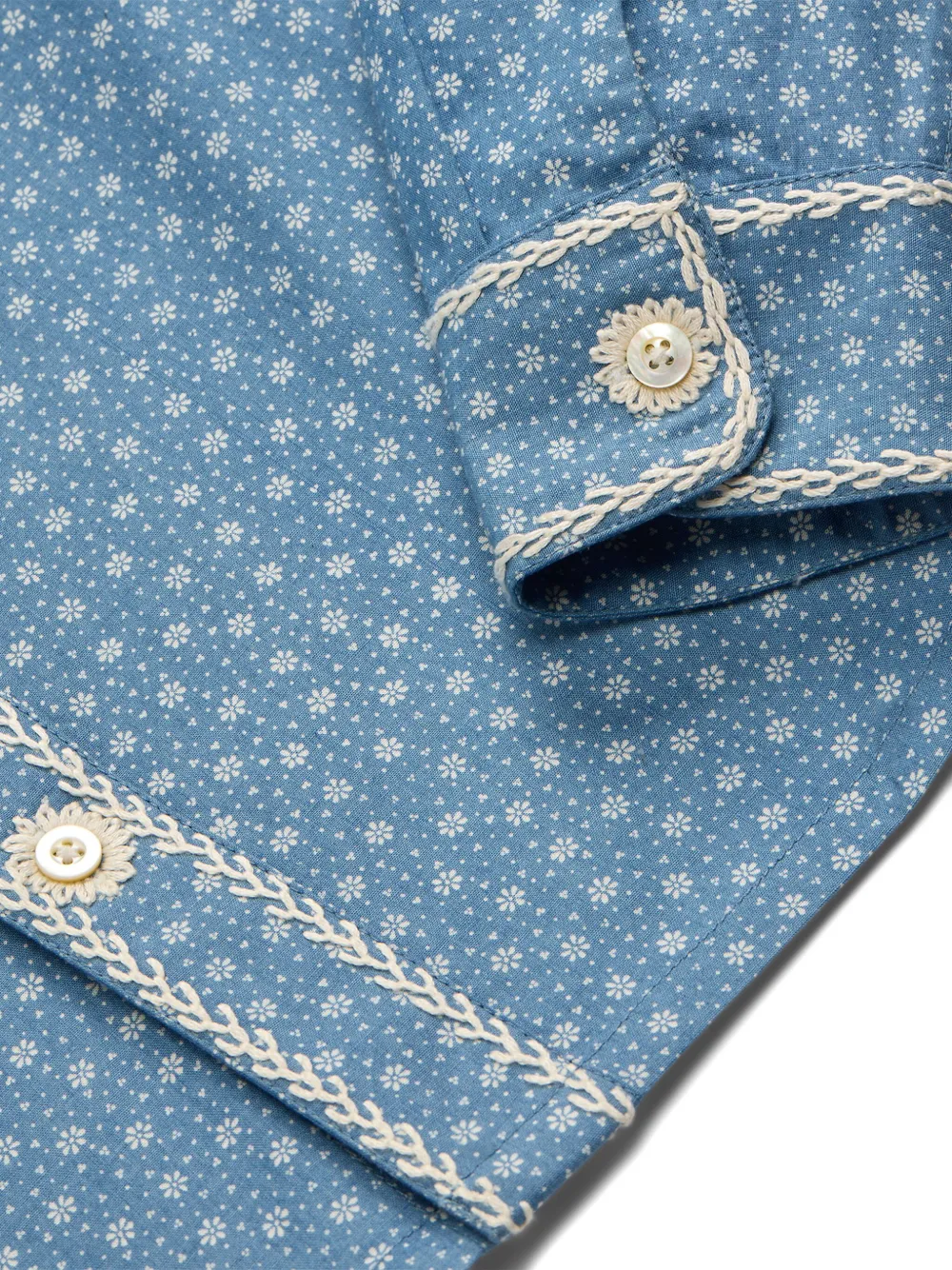 Ralph Lauren RRL Blouse met borduurwerk Blauw