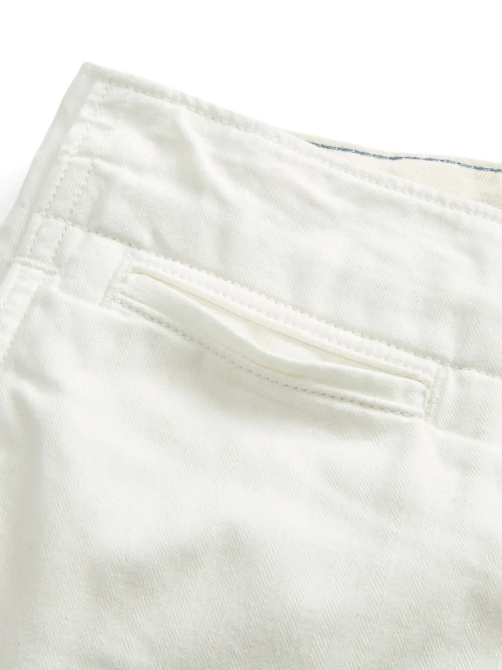 Ralph Lauren RRL Twill broek met visgraatpatroon Wit