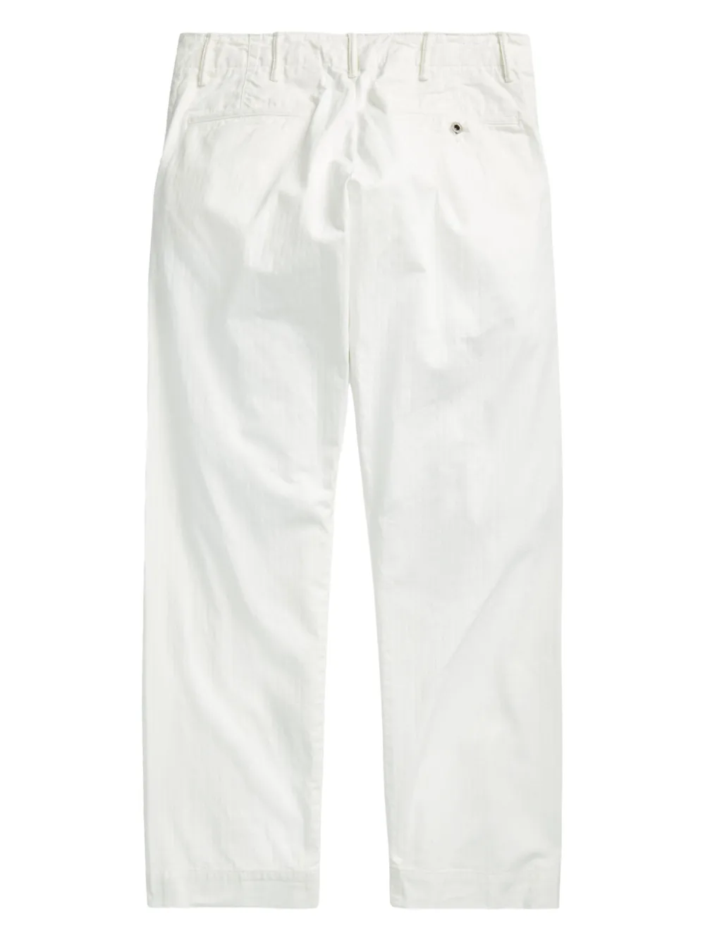 ralphlaurenrrl Ralph Lauren RRL Twill broek met visgraatpatroon - Wit