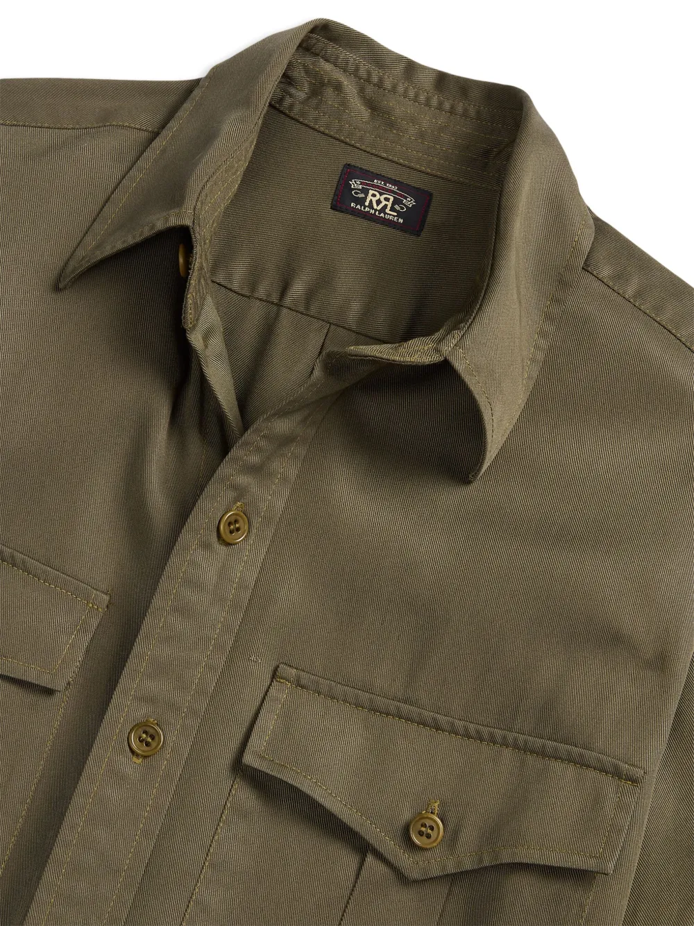 Ralph Lauren RRL Midi-jurk met lange mouwen Groen
