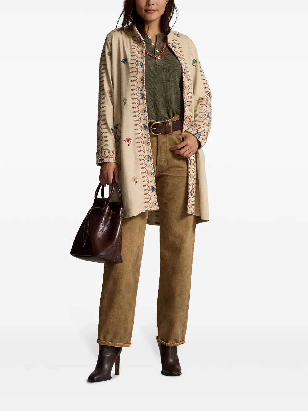 ralphlaurenrrl Ralph Lauren RRL High Boy broek - Beige