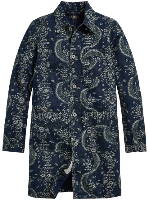 Ralph Lauren RRL jacquarded single-breasted coat