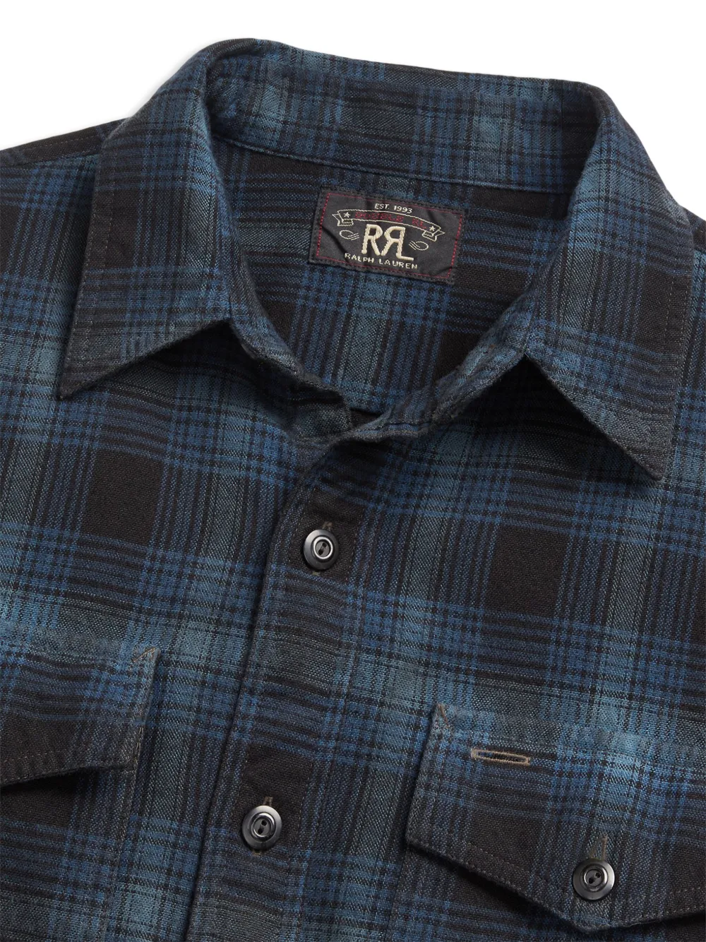 Ralph Lauren RRL Geruit overhemd Blauw